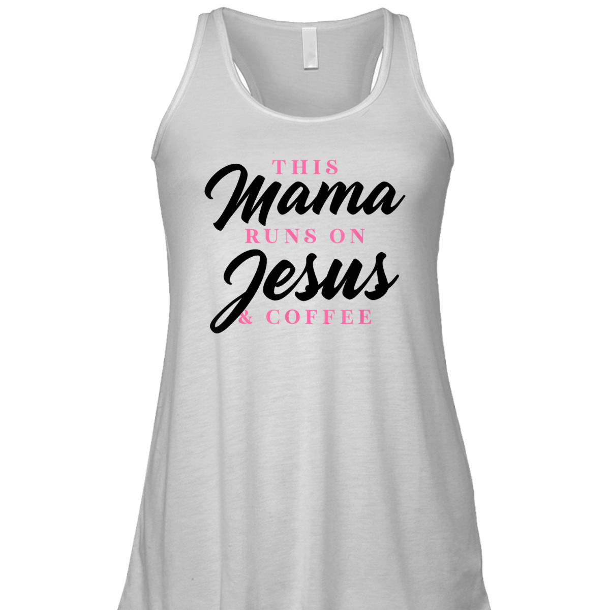 Mother's Day T-Shirt This Mom Mama Runs On Jesus And Coffee Christian Mother's Day T-Shirt This Mom Mama Runs On Jesus And Coffee Christian