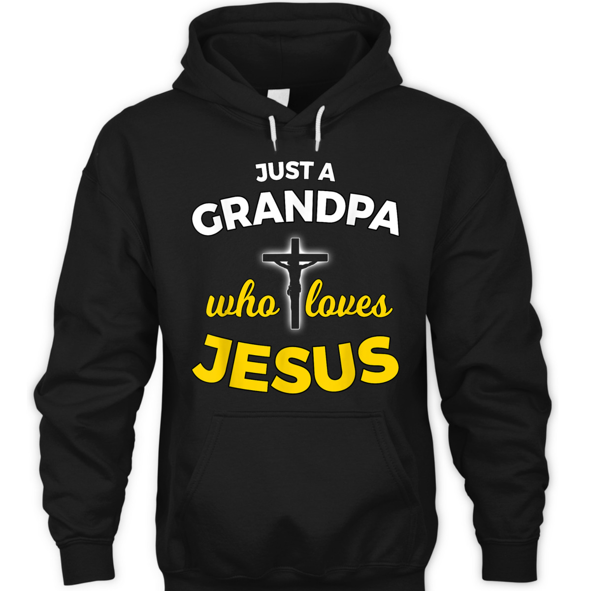Father's Day T-Shirt Just A Grandpa Who Loves Jesus Christian Faith Religious Father's Day T-Shirt Just A Grandpa Who Loves Jesus Christian Faith Religious
