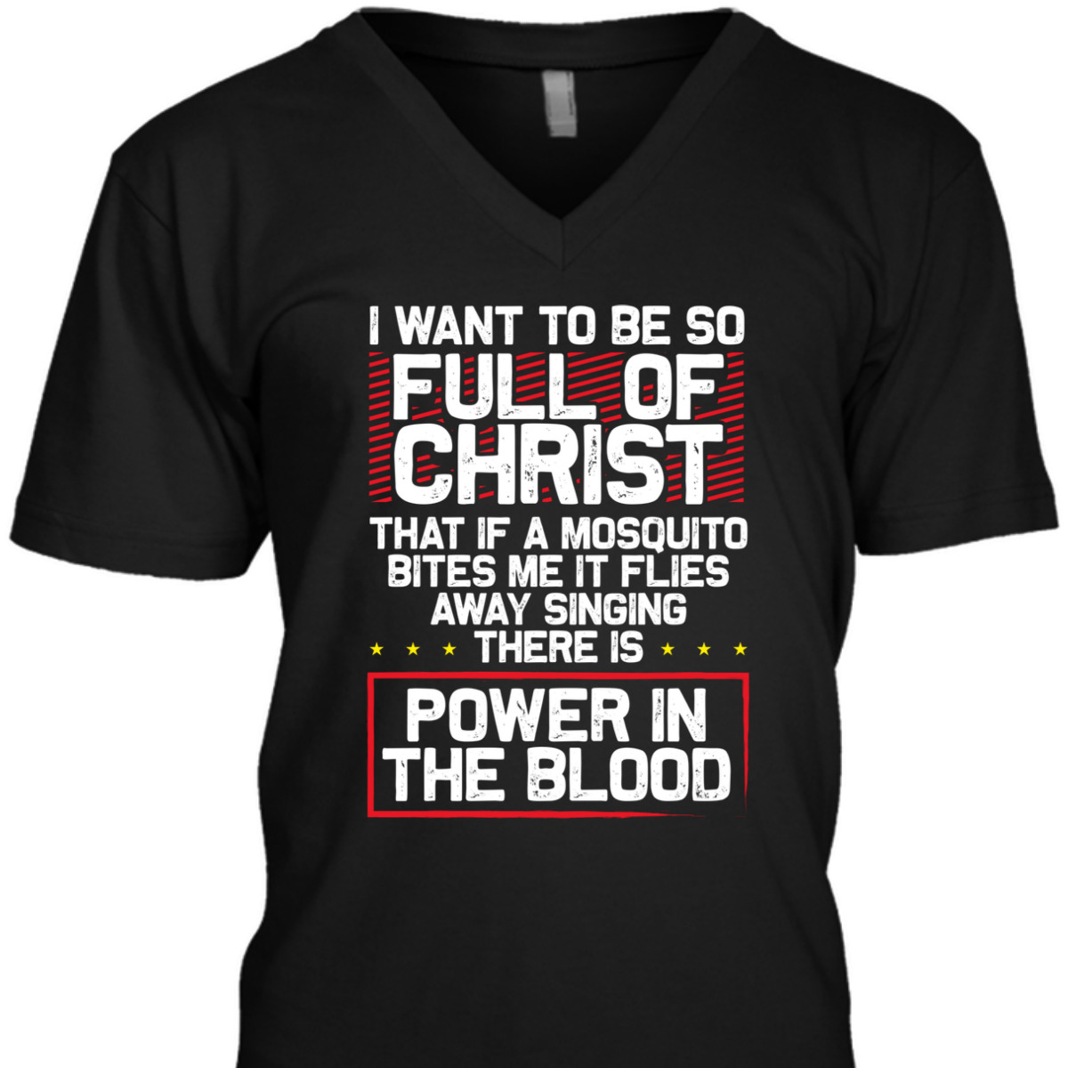 There's Power In Blood Funny Religious Christian T-Shirt