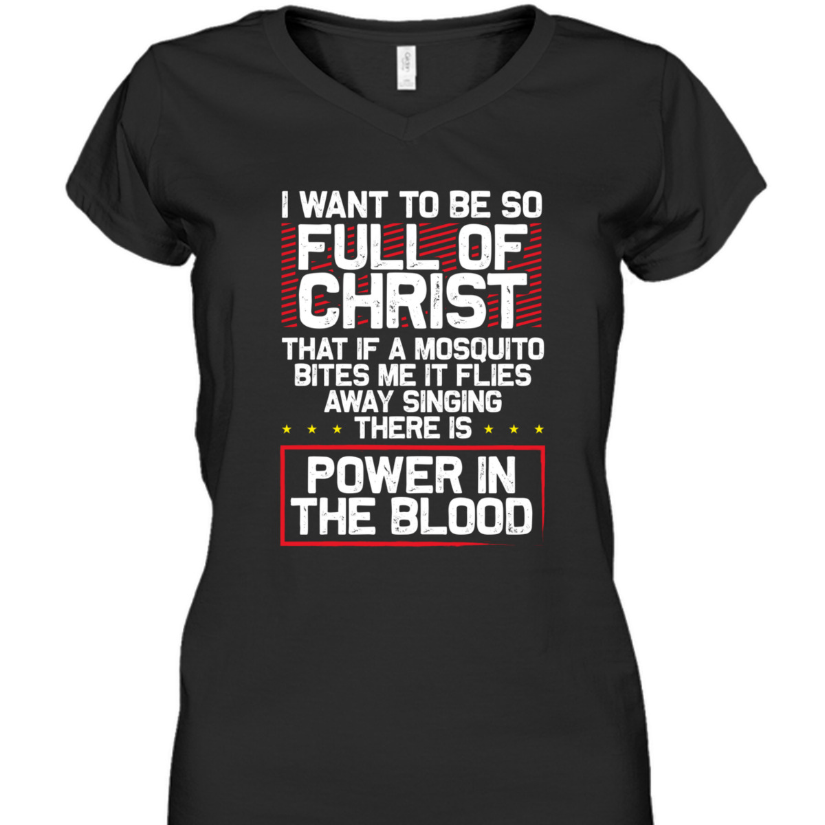 There's Power In Blood Funny Religious Christian T-Shirt