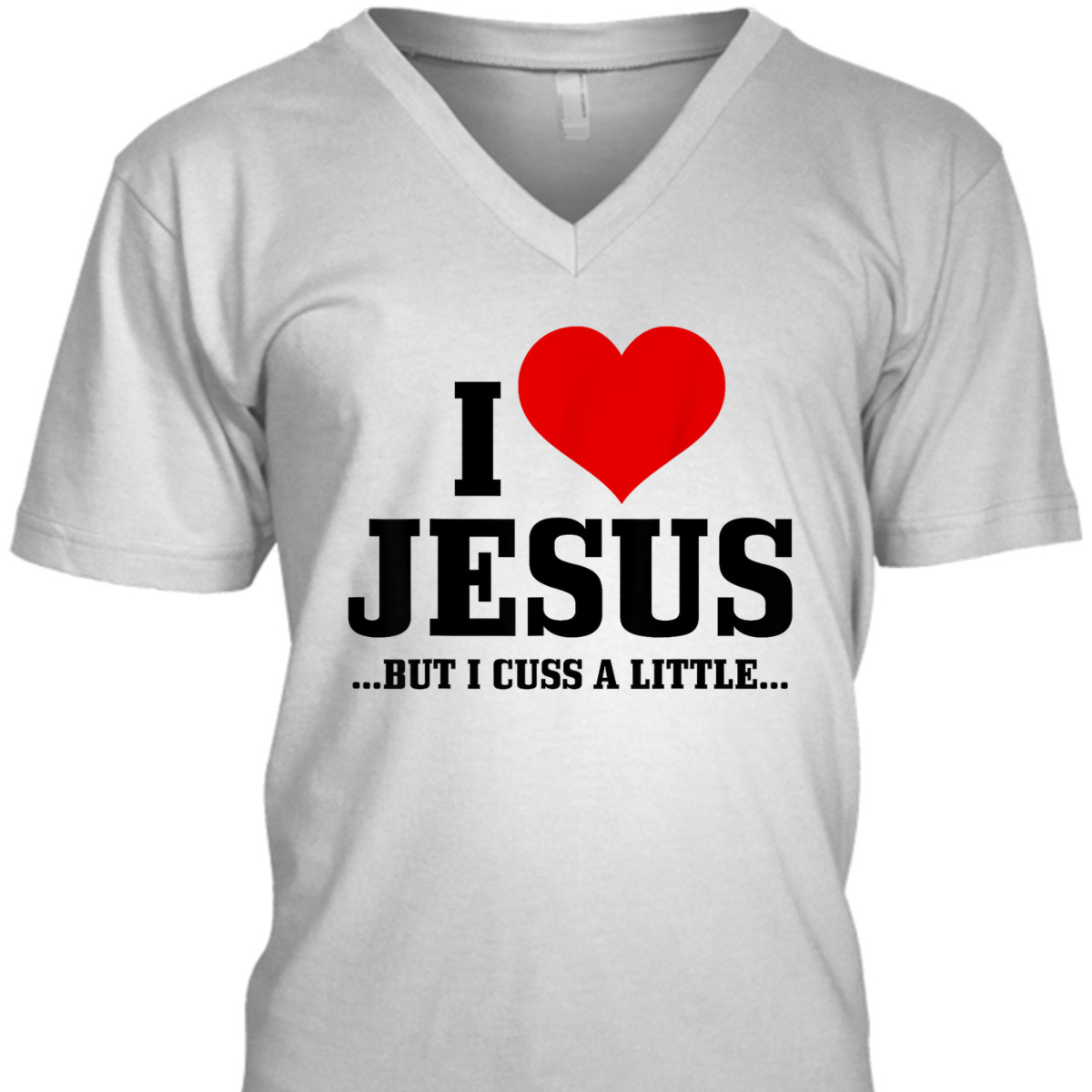 I Love Jesus But I Cuss Little Funny Christian T-Shirt