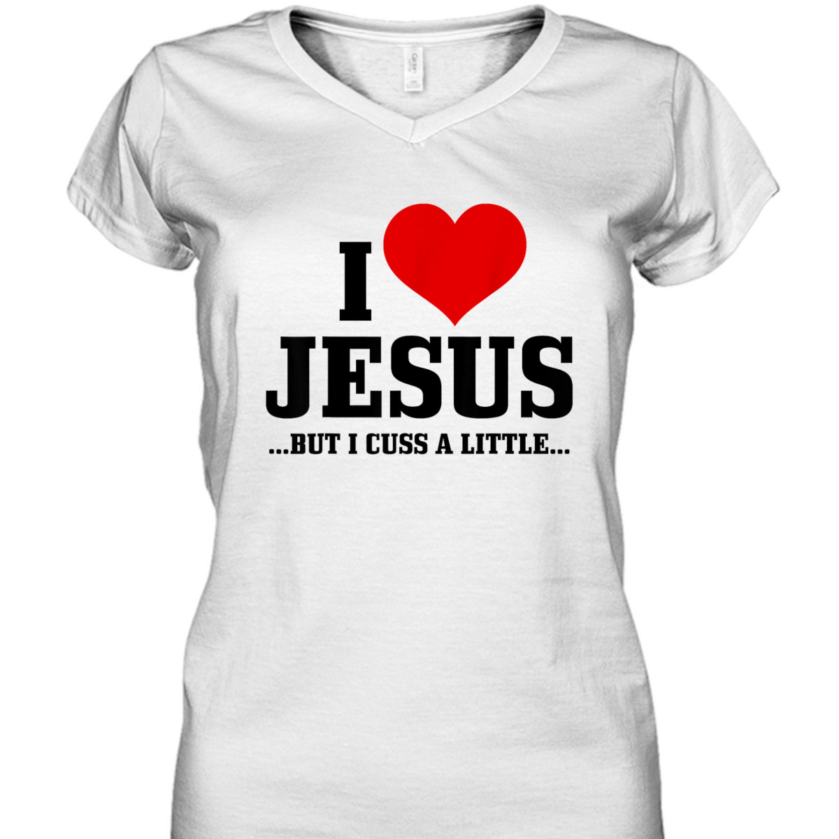 I Love Jesus But I Cuss Little Funny Christian T-Shirt