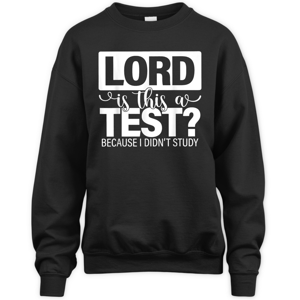 Lord Is This A Test Because I Didn't Study Funny Christian T-Shirt