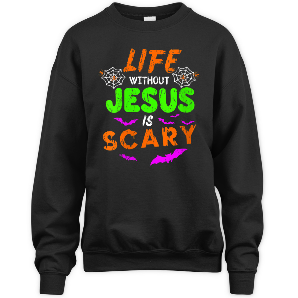 Life Without Jesus Is Scary Christian Halloween Day Humor T-Shirt Life Without Jesus Is Scary Christian Halloween Day Humor T-Shirt