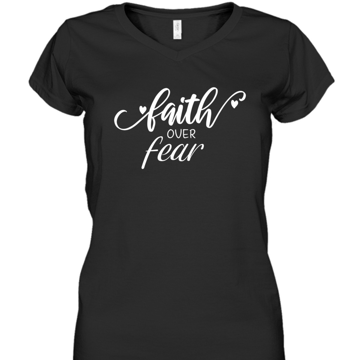 Vintage Faith Over Fear T-Shirt Christian Inspirational Gift Vintage Faith Over Fear T-Shirt Christian Inspirational Gift