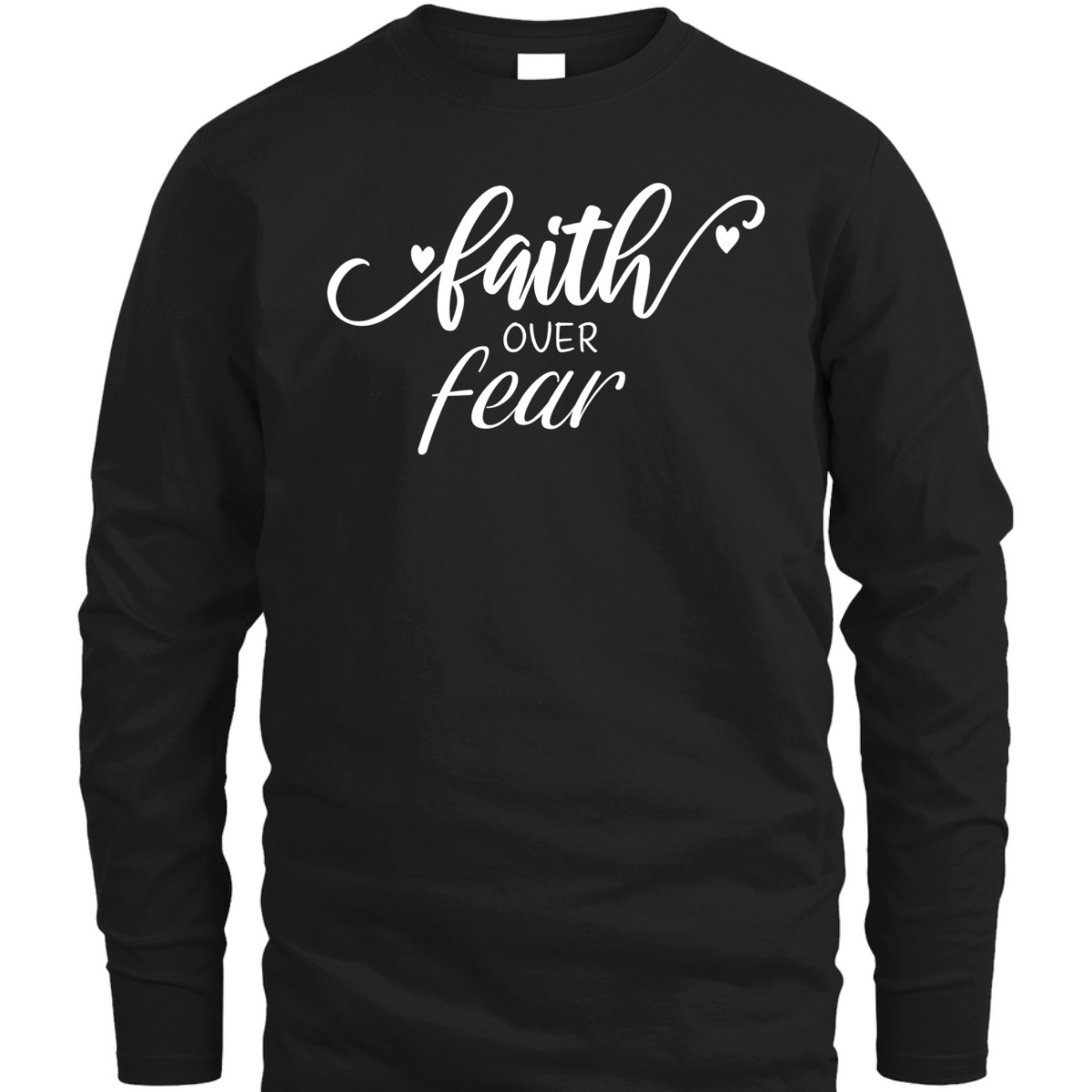 Vintage Faith Over Fear T-Shirt Christian Inspirational Gift Vintage Faith Over Fear T-Shirt Christian Inspirational Gift