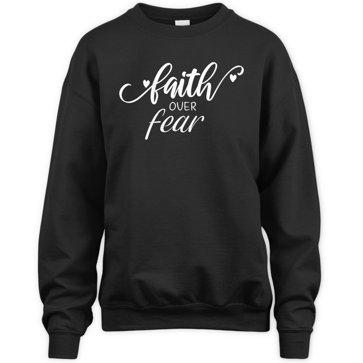 Faith Over Fear T-Shirt Christian Inspirational Gift Faith Over Fear T-Shirt Christian Inspirational Gift