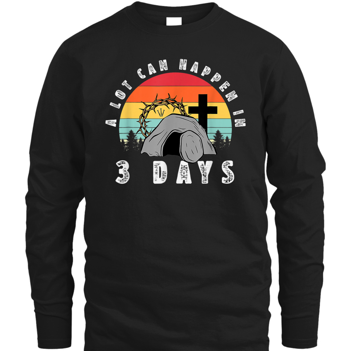 Vintage A Lot Can Happen In 3 Days Christian Easter Day T-Shirt Vintage A Lot Can Happen In 3 Days Christian Easter Day T-Shirt