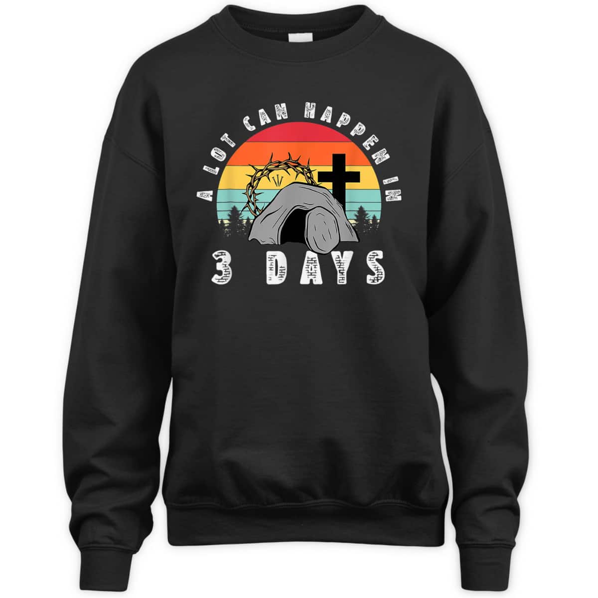 Vintage A Lot Can Happen In 3 Days Christian Easter Day T-Shirt Vintage A Lot Can Happen In 3 Days Christian Easter Day T-Shirt