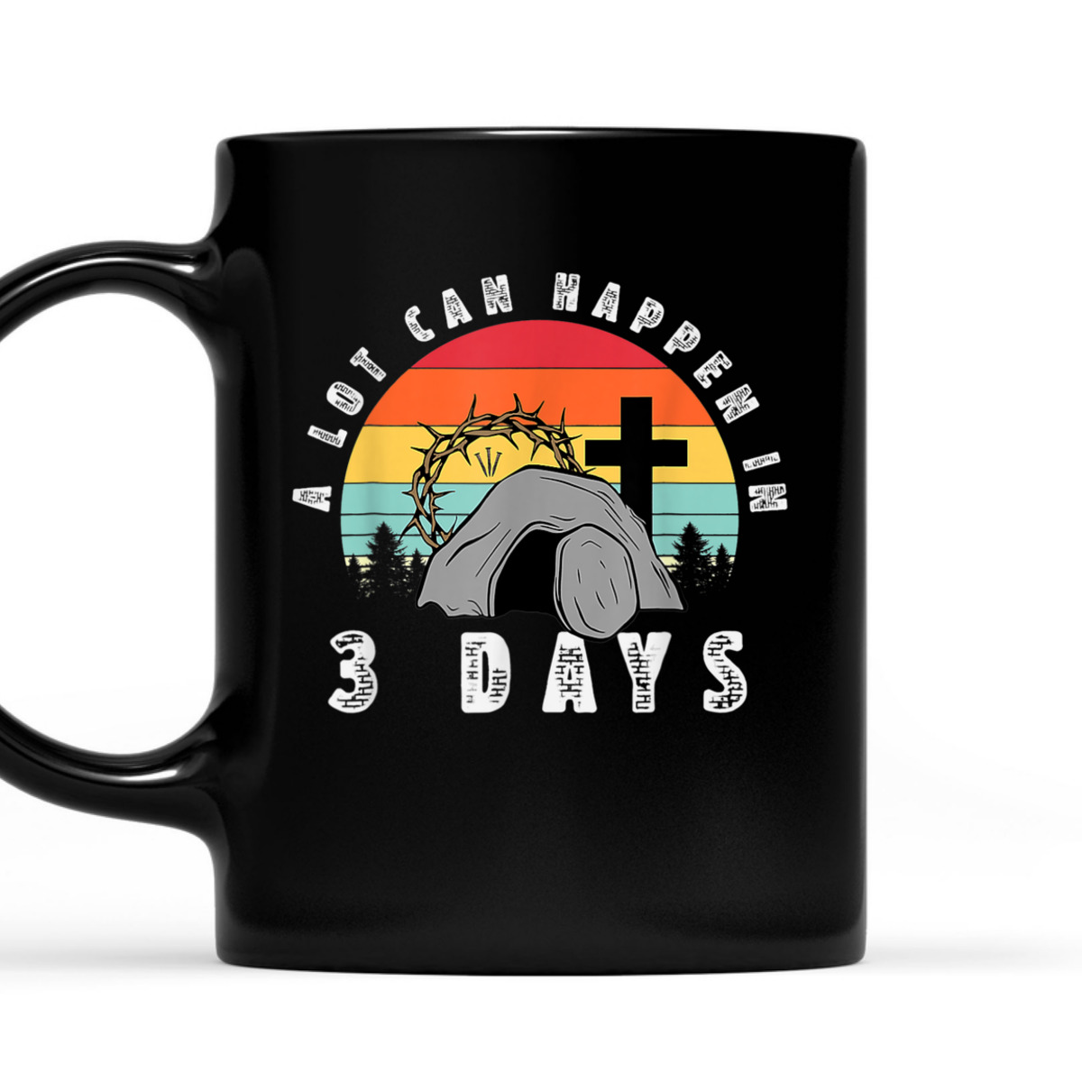 Vintage A Lot Can Happen In 3 Days Christian Easter Day T-Shirt Vintage A Lot Can Happen In 3 Days Christian Easter Day T-Shirt