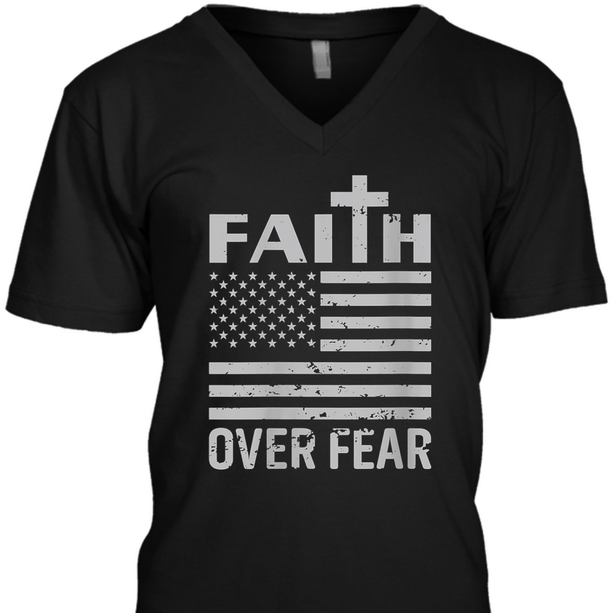 US Flag Faith Over Fear Faded Patriotic Christian 4th Of July Independence Day T-Shirt US Flag Faith Over Fear Faded Patriotic Christian 4th Of July Independence Day T-Shirt