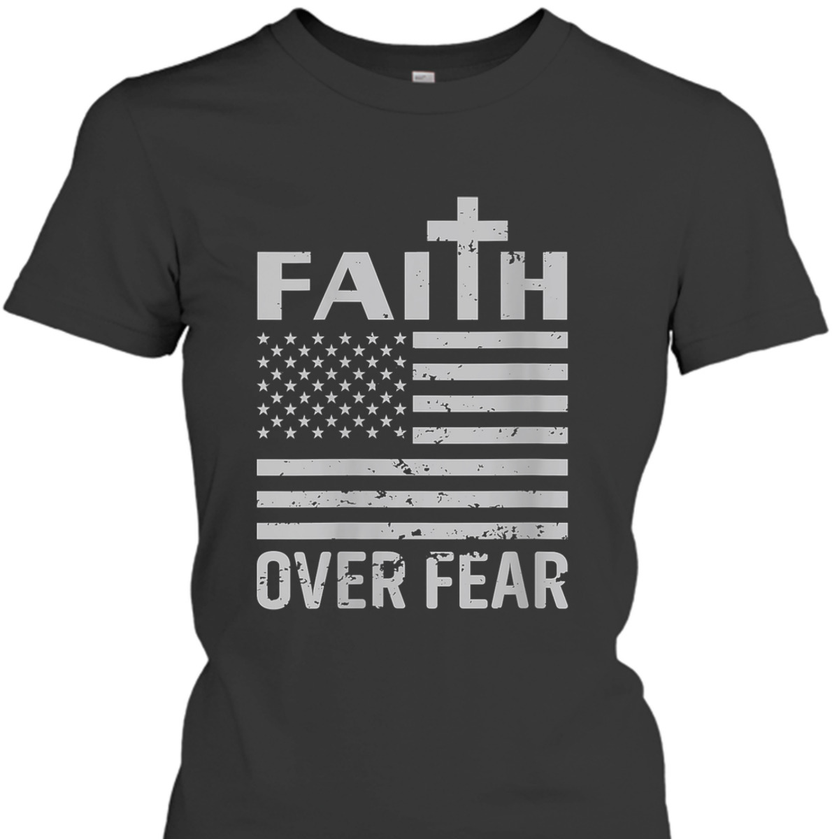 US Flag Faith Over Fear Faded Patriotic Christian 4th Of July Independence Day T-Shirt US Flag Faith Over Fear Faded Patriotic Christian 4th Of July Independence Day T-Shirt