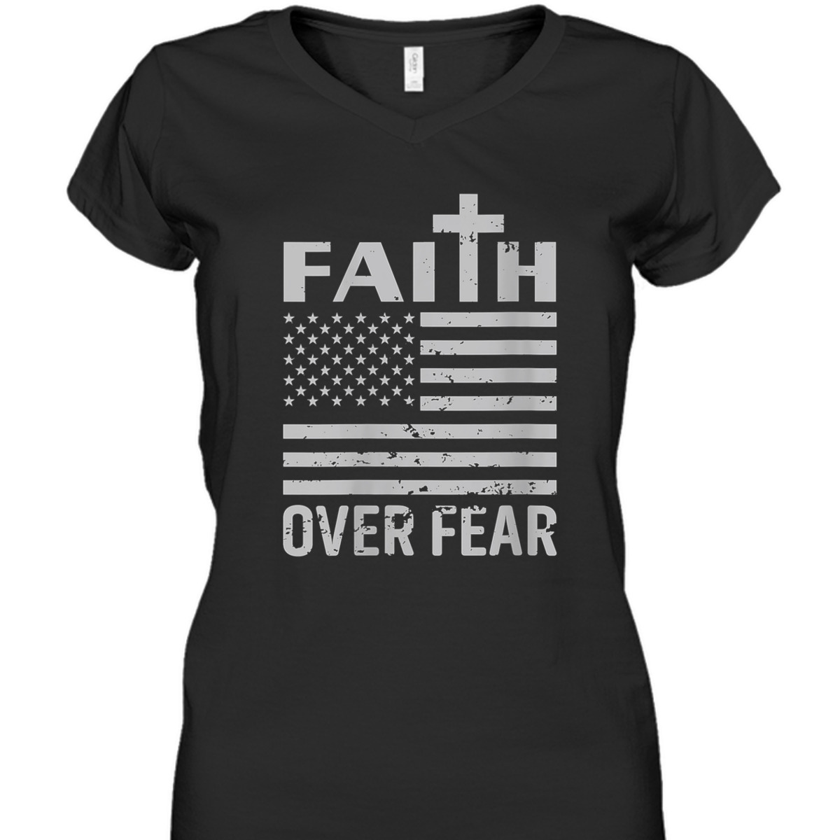 US Flag Faith Over Fear Faded Patriotic Christian 4th Of July Independence Day T-Shirt US Flag Faith Over Fear Faded Patriotic Christian 4th Of July Independence Day T-Shirt