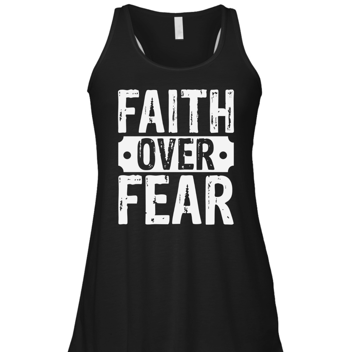 Faith Over Fear T-Shirt Trust God Christian Faith Religious Gift