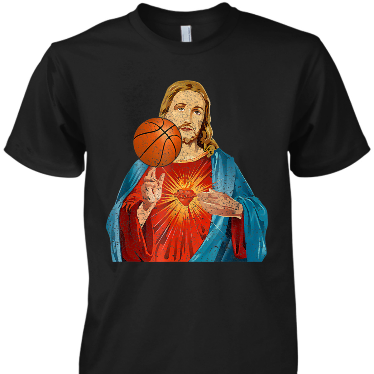 Funny Christian T-Shirt Jesus Basketball Christian Faith Gift