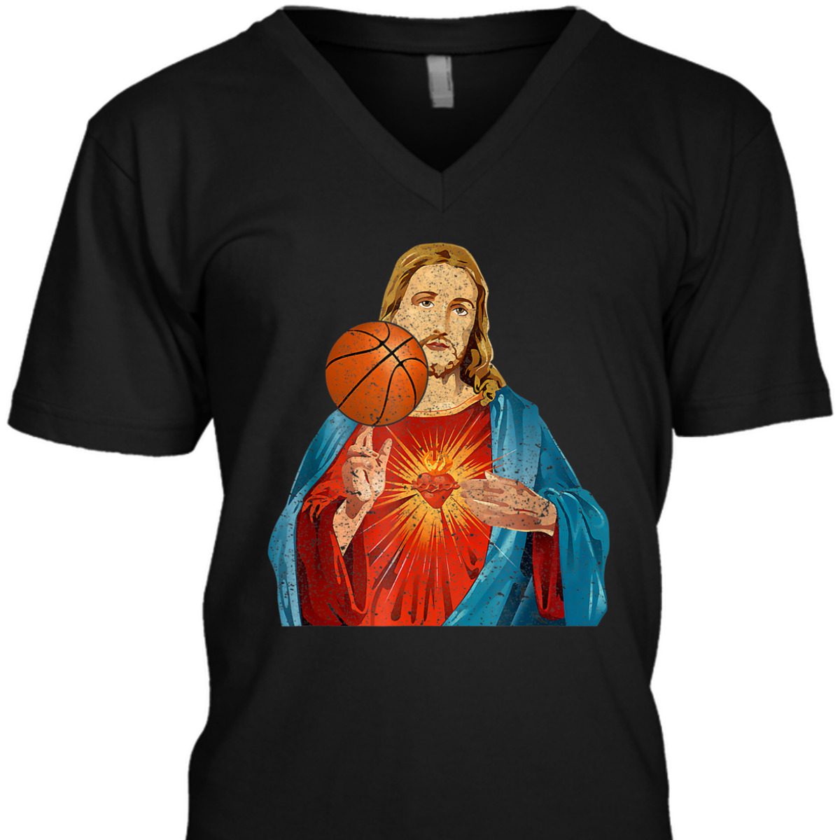 Funny Christian T-Shirt Jesus Basketball Christian Faith Gift