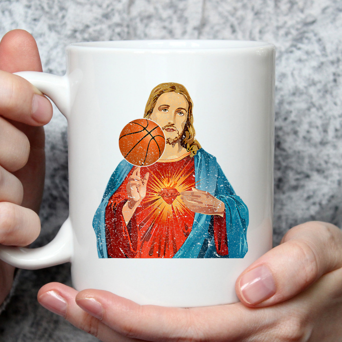 Funny Christian T-Shirt Jesus Basketball Christian Faith Gift