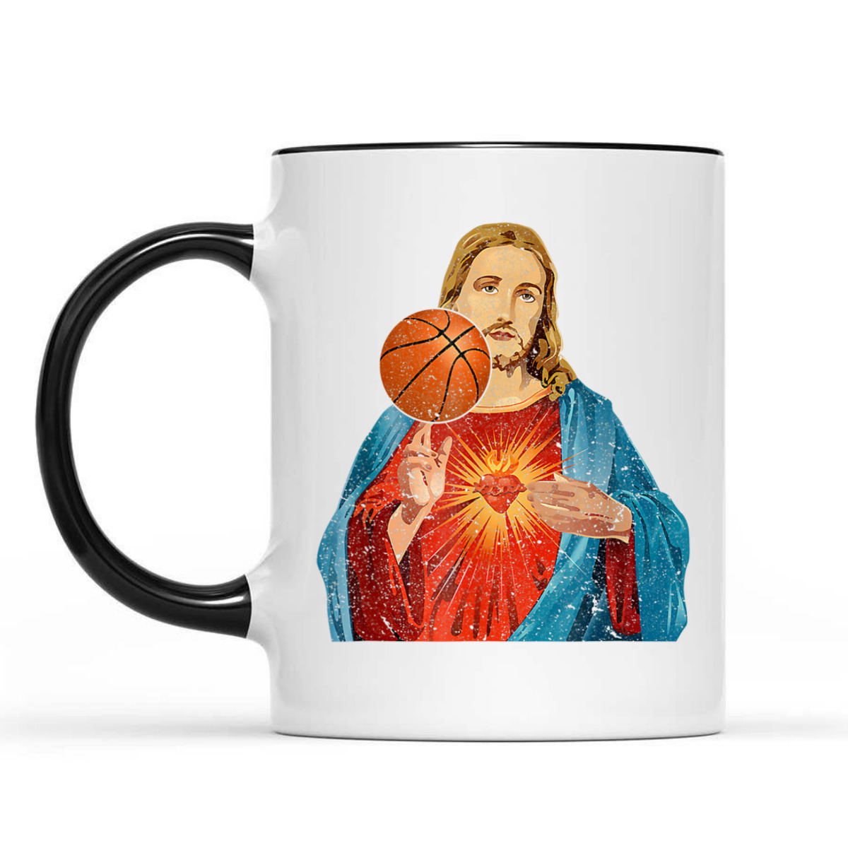 Funny Christian T-Shirt Jesus Basketball Christian Faith Gift