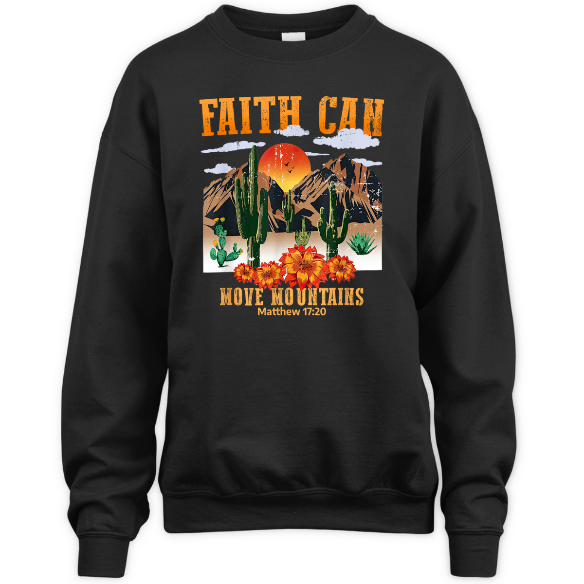 Christian Bible Verse Faith Can Move Mountains Matthew 17:20 Vintage T-Shirt Christian Bible Verse Faith Can Move Mountains Matthew 17:20 Vintage T-Shirt