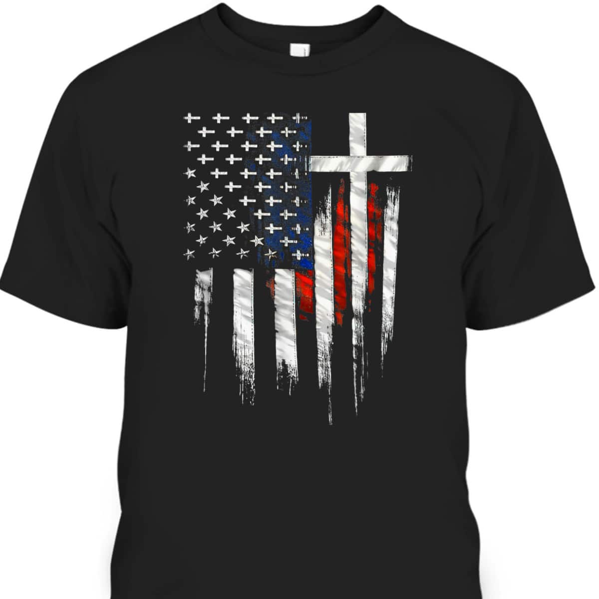 Vintage Usa Flag 4th Of July Christian Faith Family Freedom T-Shirt Vintage Usa Flag 4th Of July Christian Faith Family Freedom T-Shirt