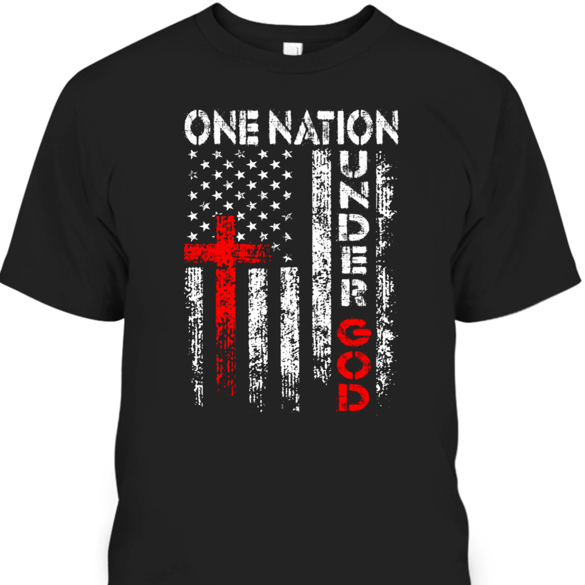 Vintage USA Flag Christian Faith Family Freedom One Nation Under God T-Shirt Vintage USA Flag Christian Faith Family Freedom One Nation Under God T-Shirt