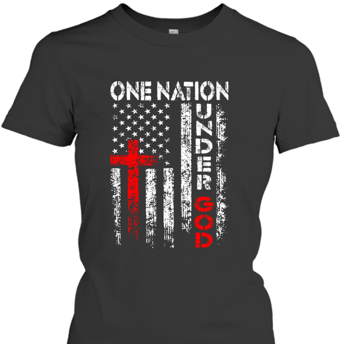 Vintage USA Flag Christian Faith Family Freedom One Nation Under God T-Shirt Vintage USA Flag Christian Faith Family Freedom One Nation Under God T-Shirt