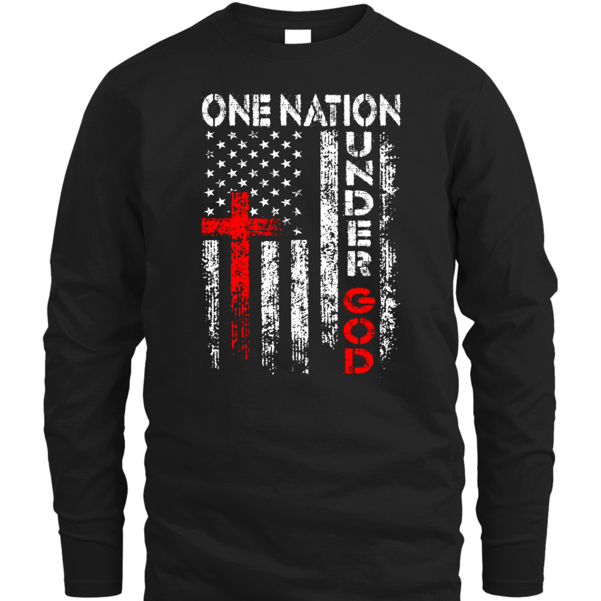 Vintage USA Flag Christian Faith Family Freedom One Nation Under God T-Shirt Vintage USA Flag Christian Faith Family Freedom One Nation Under God T-Shirt