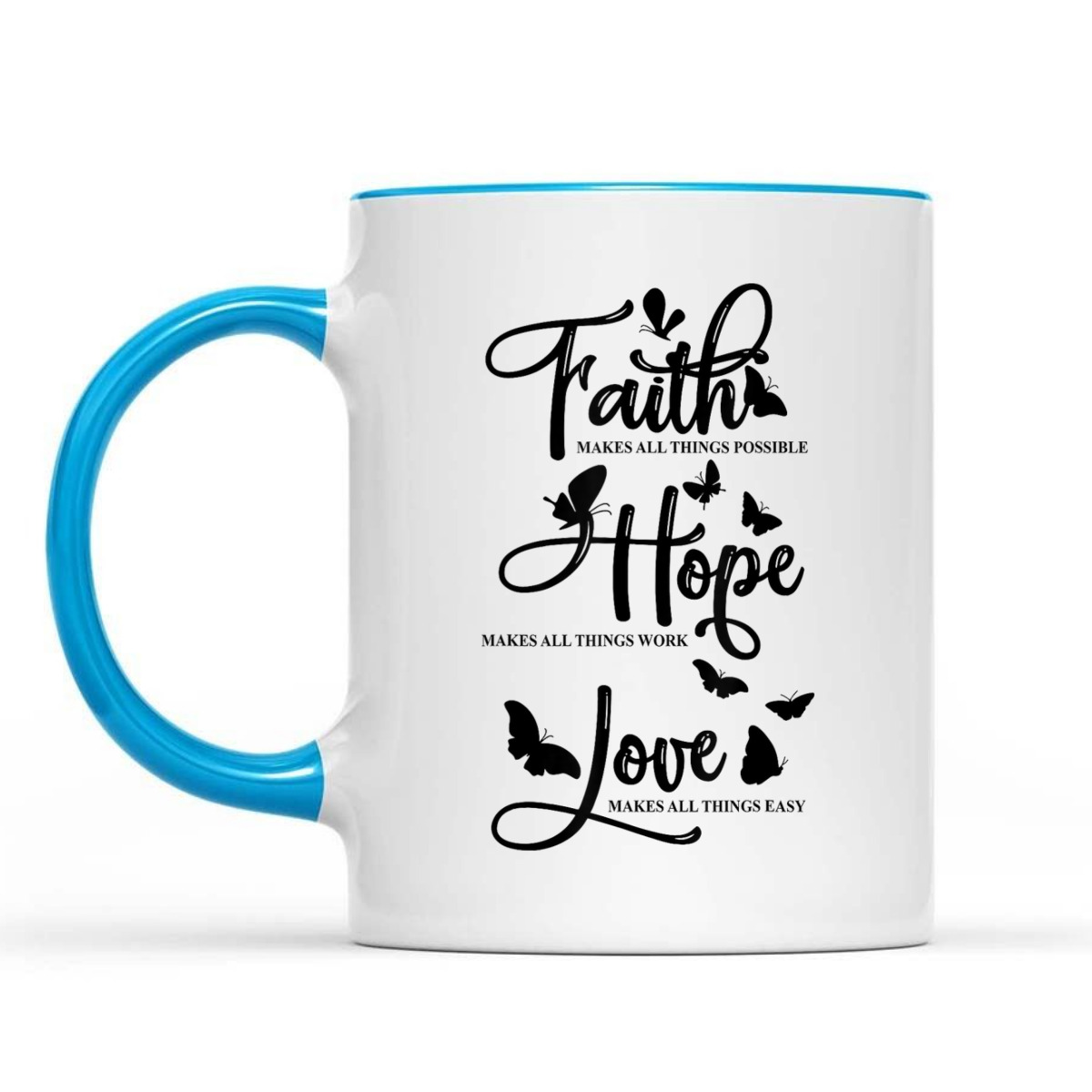 Faith Hope Love Christian Butterfly Bible Quote Religious T-Shirt Faith Hope Love Christian Butterfly Bible Quote Religious T-Shirt
