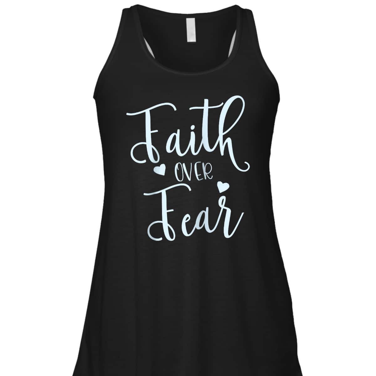 Faith Over Fear Spiritual Inspirational Christian T-Shirt