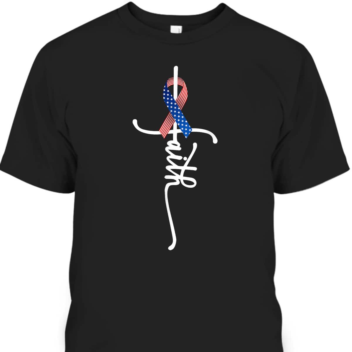 American Flag Faith Cross United States US Patriotic 4th Of July Independence Day T-Shirt American Flag Faith Cross United States US Patriotic 4th Of July Independence Day T-Shirt