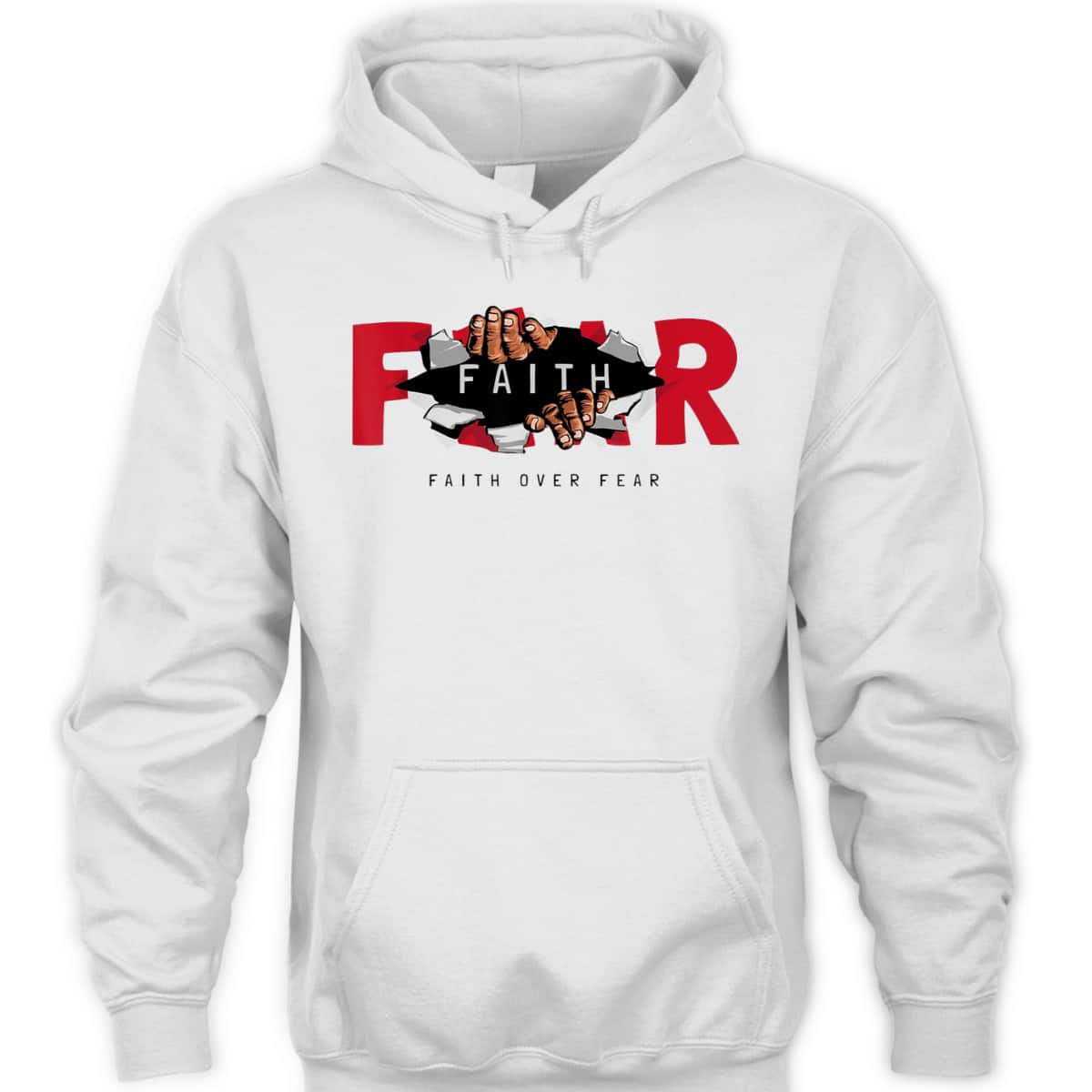 Faith Over Fear Christian Faith Cross Motivational T-Shirt