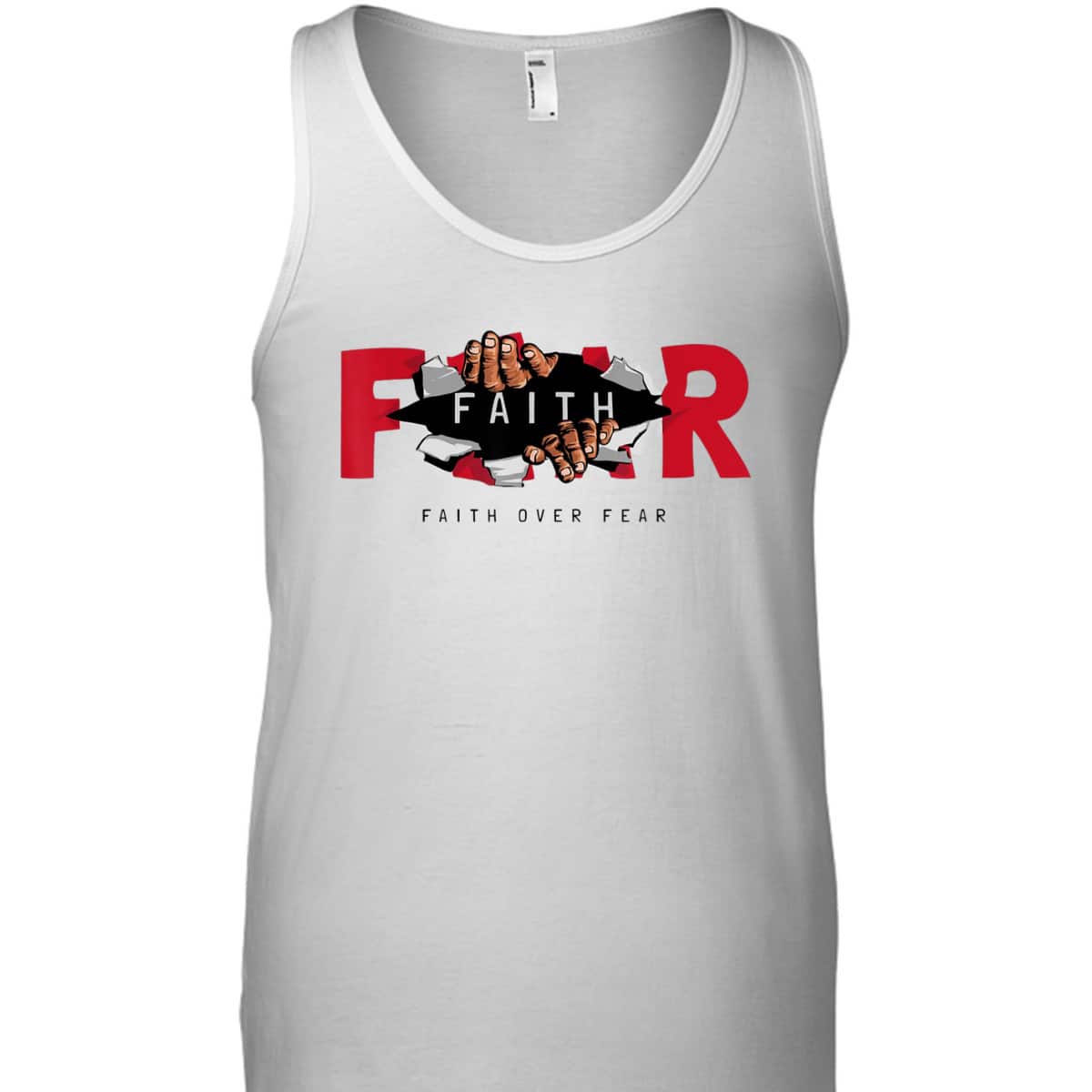 Faith Over Fear Christian Faith Cross Motivational T-Shirt Faith Over Fear Christian Faith Cross Motivational T-Shirt