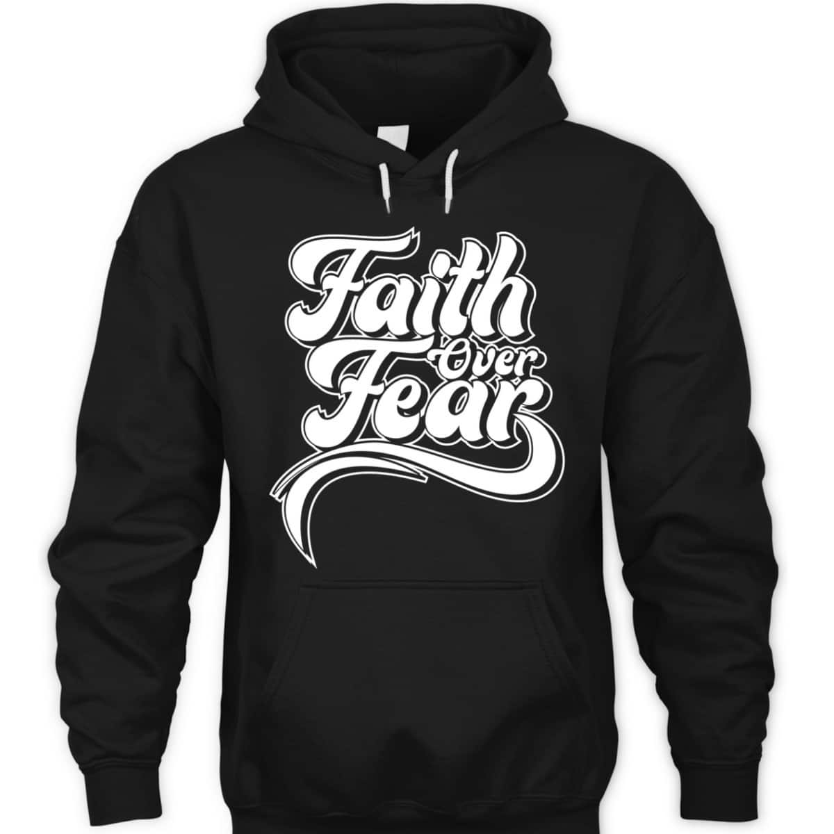 Christian Faith Over Fear Vintage Retro Religious T-Shirt