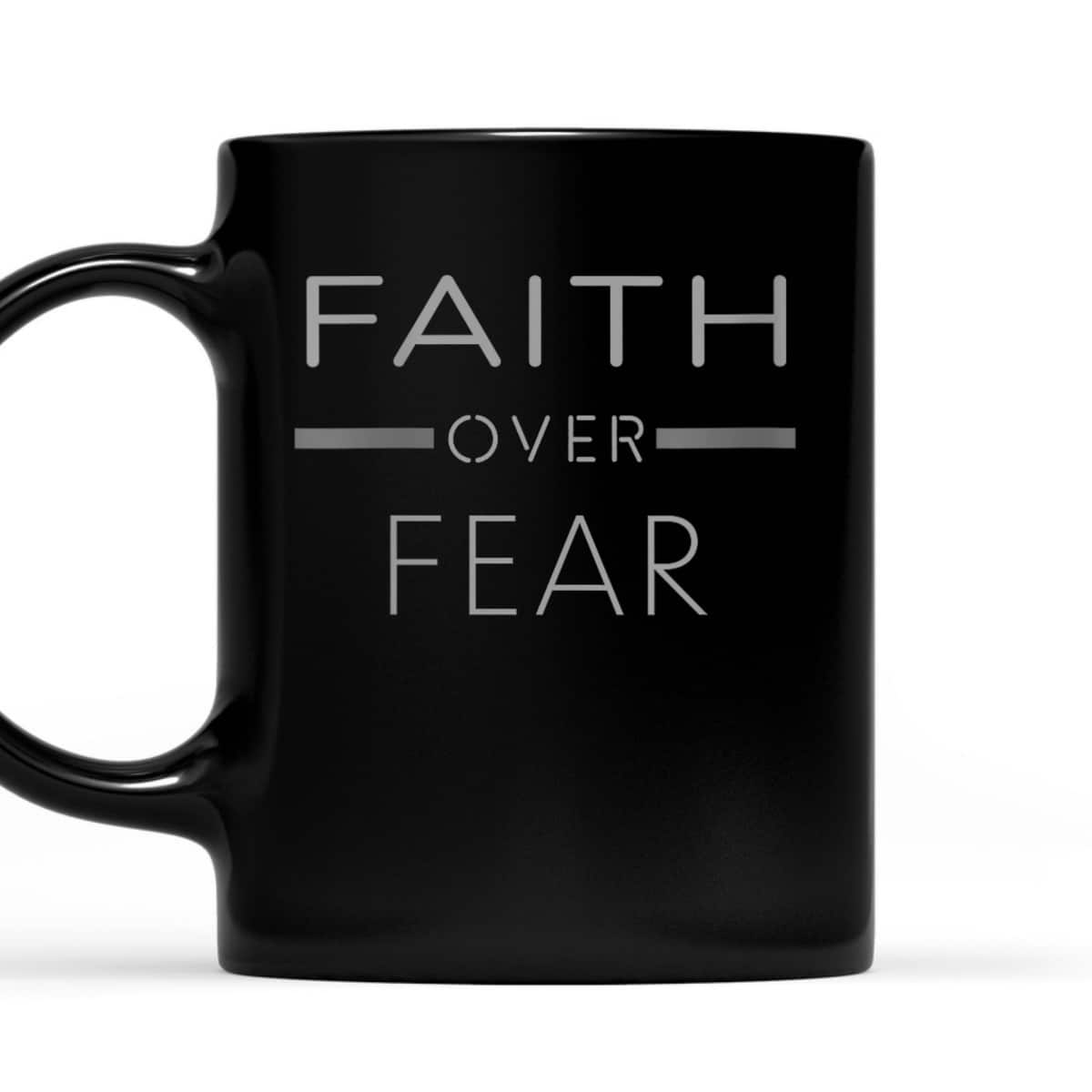 Faith Over Fear Vintage Religious Christian T-Shirt