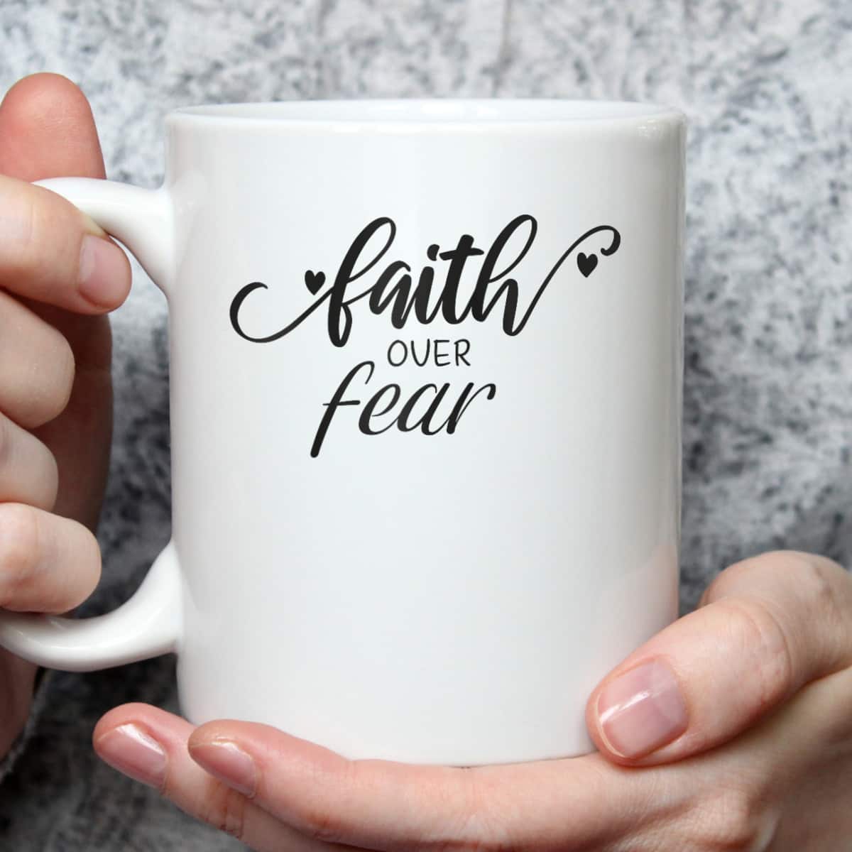 Faith Over Fear T-Shirt Christian Inspirational Vintage Gift