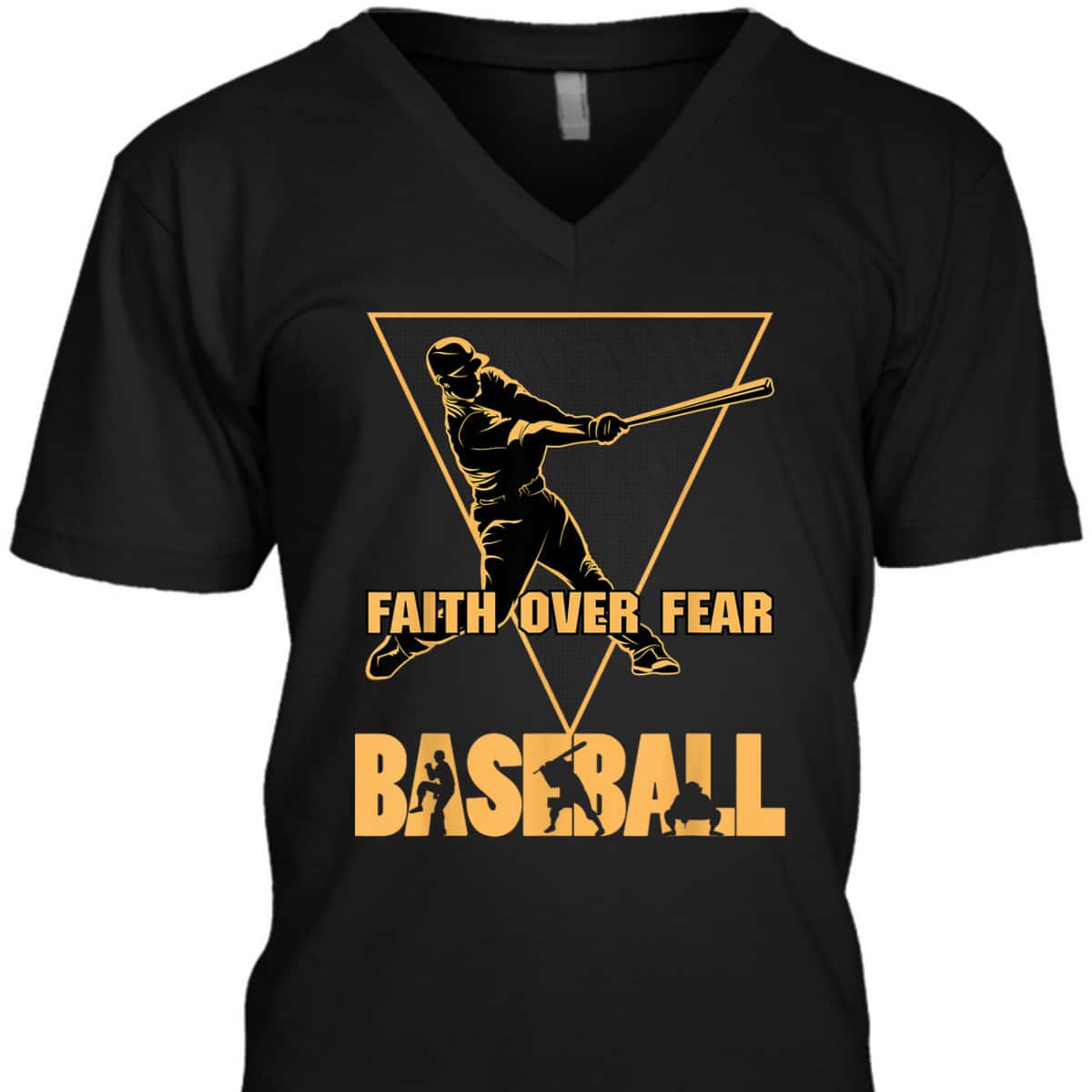 Faith Over Fear T-Shirt Christian Faith Quote Best Gift For Baseball Lovers Faith Over Fear T-Shirt Christian Faith Quote Best Gift For Baseball Lovers
