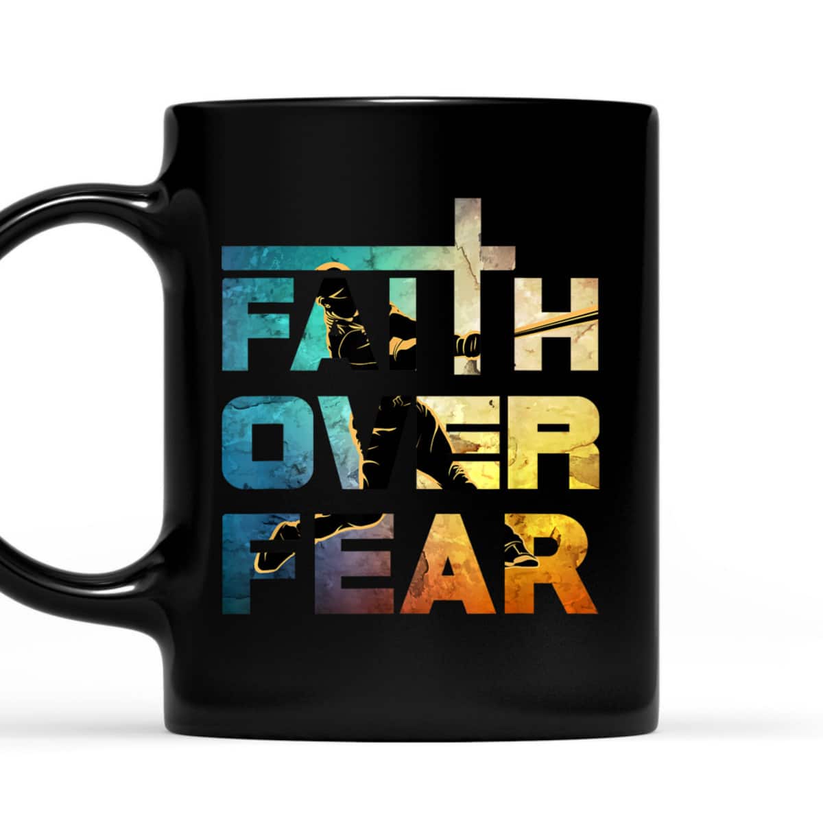Faith Over Fear Faith Quote Jesus Christ Baseball Lovers T-Shirt Faith Over Fear Faith Quote Jesus Christ Baseball Lovers T-Shirt