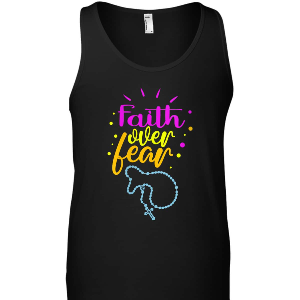 Christian Faith Over Fear T-Shirt Faith Religious Bible Verse Gift Christian Faith Over Fear T-Shirt Faith Religious Bible Verse Gift