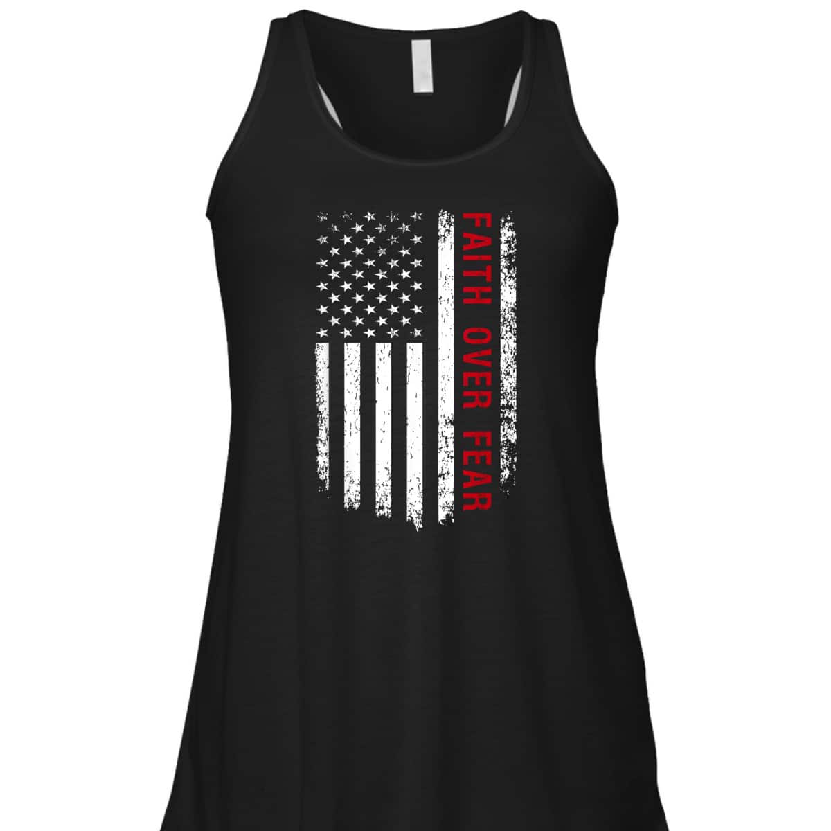 Faith Over Fear Christian US American Flag USA Patriotic 4th Of July Independence Day T-Shirt Faith Over Fear Christian US American Flag USA Patriotic 4th Of July Independence Day T-Shirt