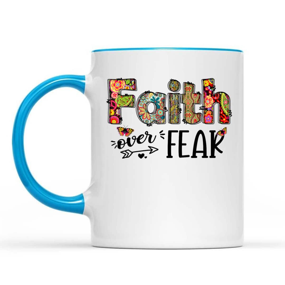 Leopard Floral Cross Faith Over Fear Christian Religious T-Shirt Leopard Floral Cross Faith Over Fear Christian Religious T-Shirt