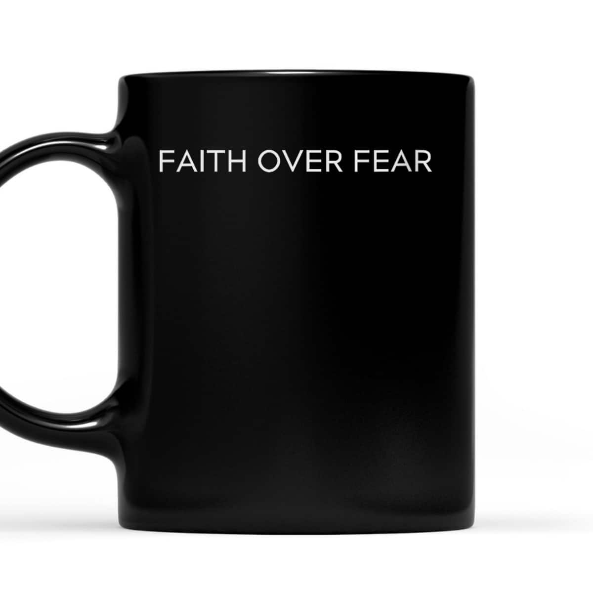 Faith Over Fear Trendy Christian Faith Saying Minimal T-Shirt Faith Over Fear Trendy Christian Faith Saying Minimal T-Shirt