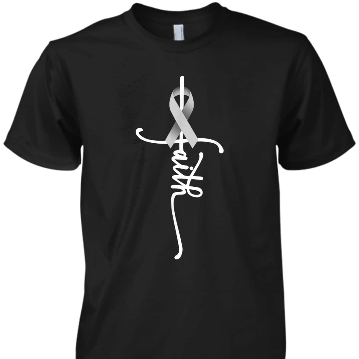 Lung Cancer Christian Faith Lung Cancer Awareness T-Shirt