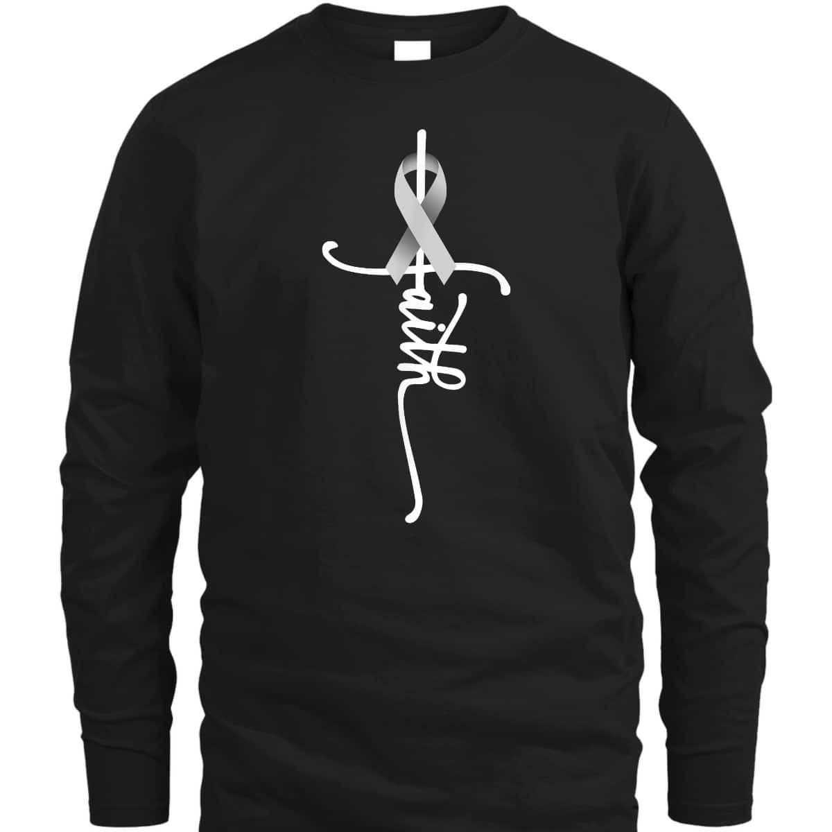 Lung Cancer Christian Faith Lung Cancer Awareness T-Shirt