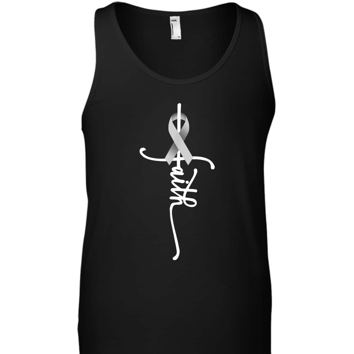 Lung Cancer Christian Faith Lung Cancer Awareness T-Shirt