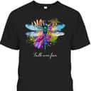 Faith Over Fear Floral Dragonfly Christian Summer Religious T-Shirt Faith Over Fear Floral Dragonfly Christian Summer Religious T-Shirt