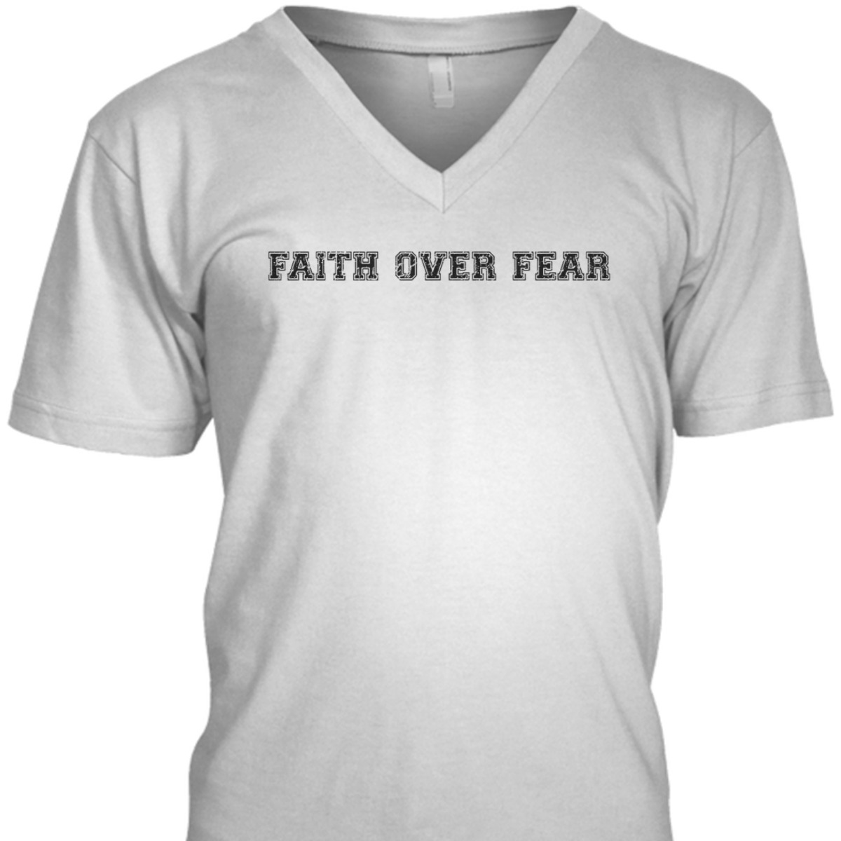 Faith Over Fear T-Shirt Trendy Christian Saying Minimal