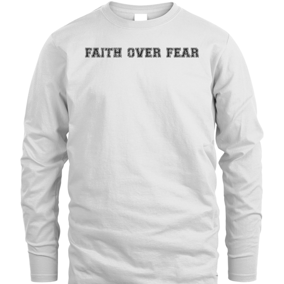 Faith Over Fear T-Shirt Trendy Christian Saying Minimal