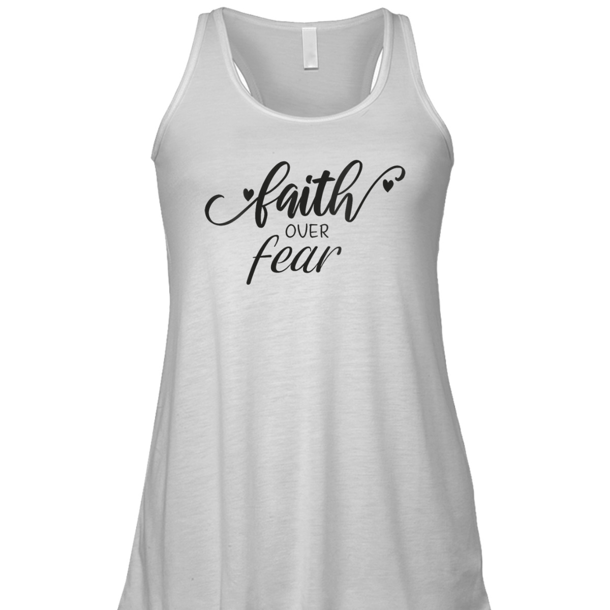 Faith Over Fear T-Shirt Christian Faith Inspirational Gift