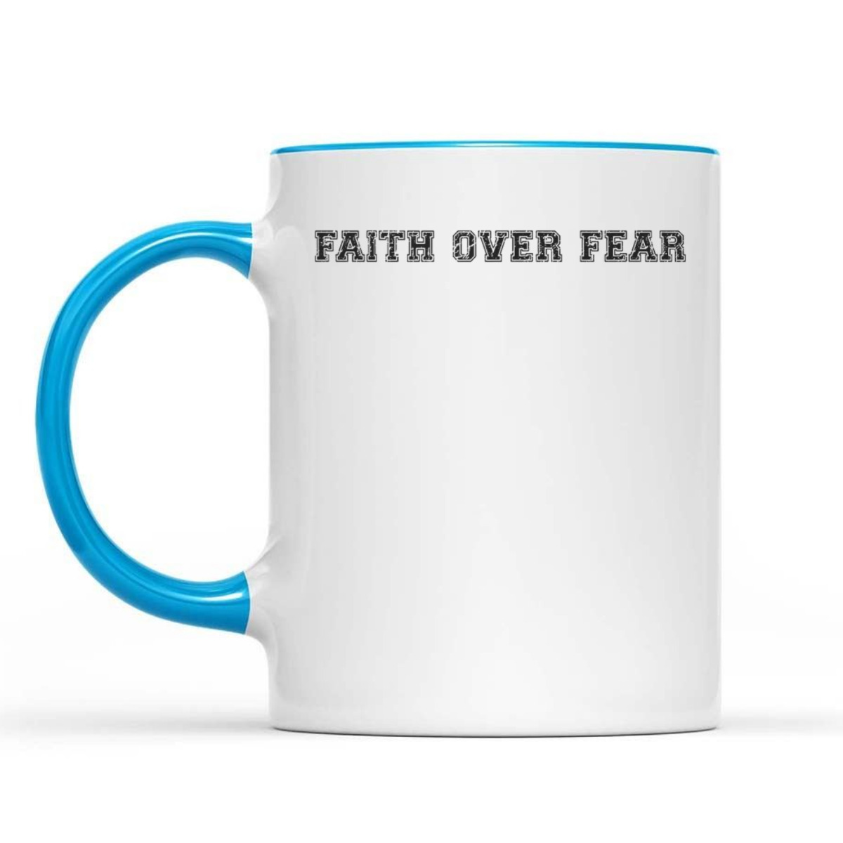 Faith Over Fear T-Shirt Trendy Christian Saying Minimal
