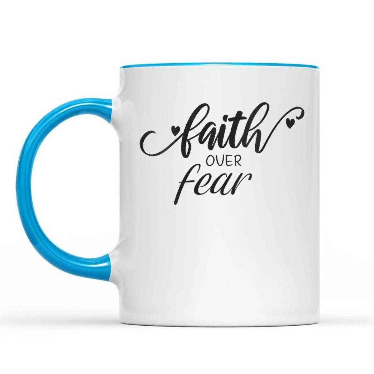Faith Over Fear T-Shirt Christian Faith Inspirational Gift